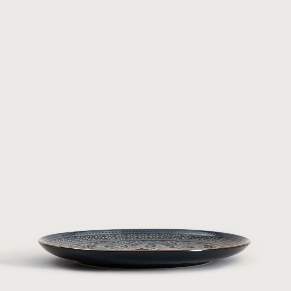 Talerz INDIE deserowy granatowy 21 cm