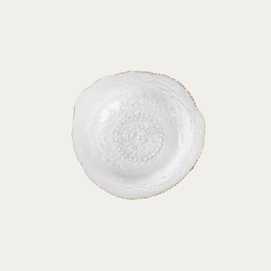 Miska APOLA ryflowana transparentna M 7,5 cm x 17 cm