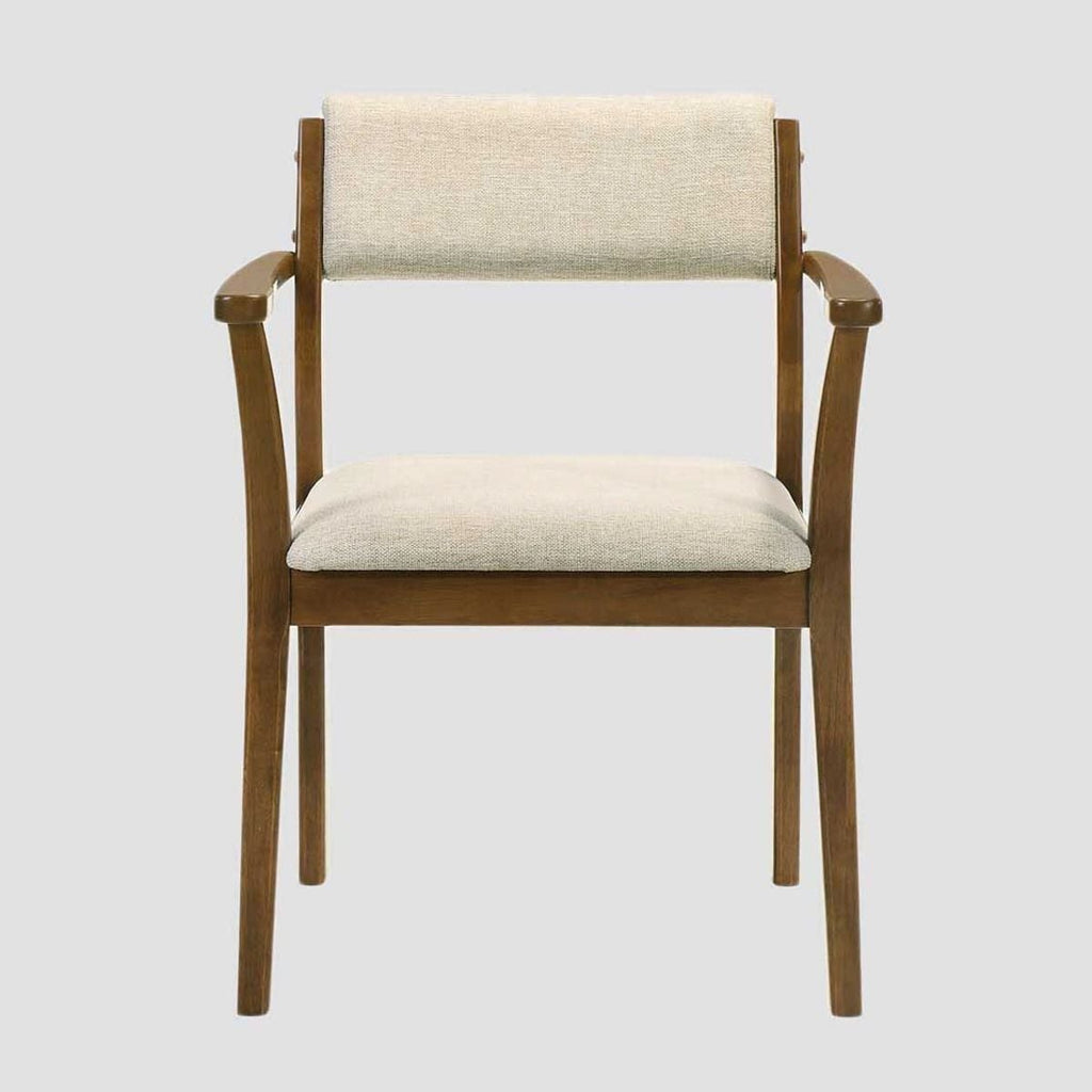 Zestaw 2 krzeseł PAHKEL z drewna kauczukowego 56,5x62,5x84,5 cm