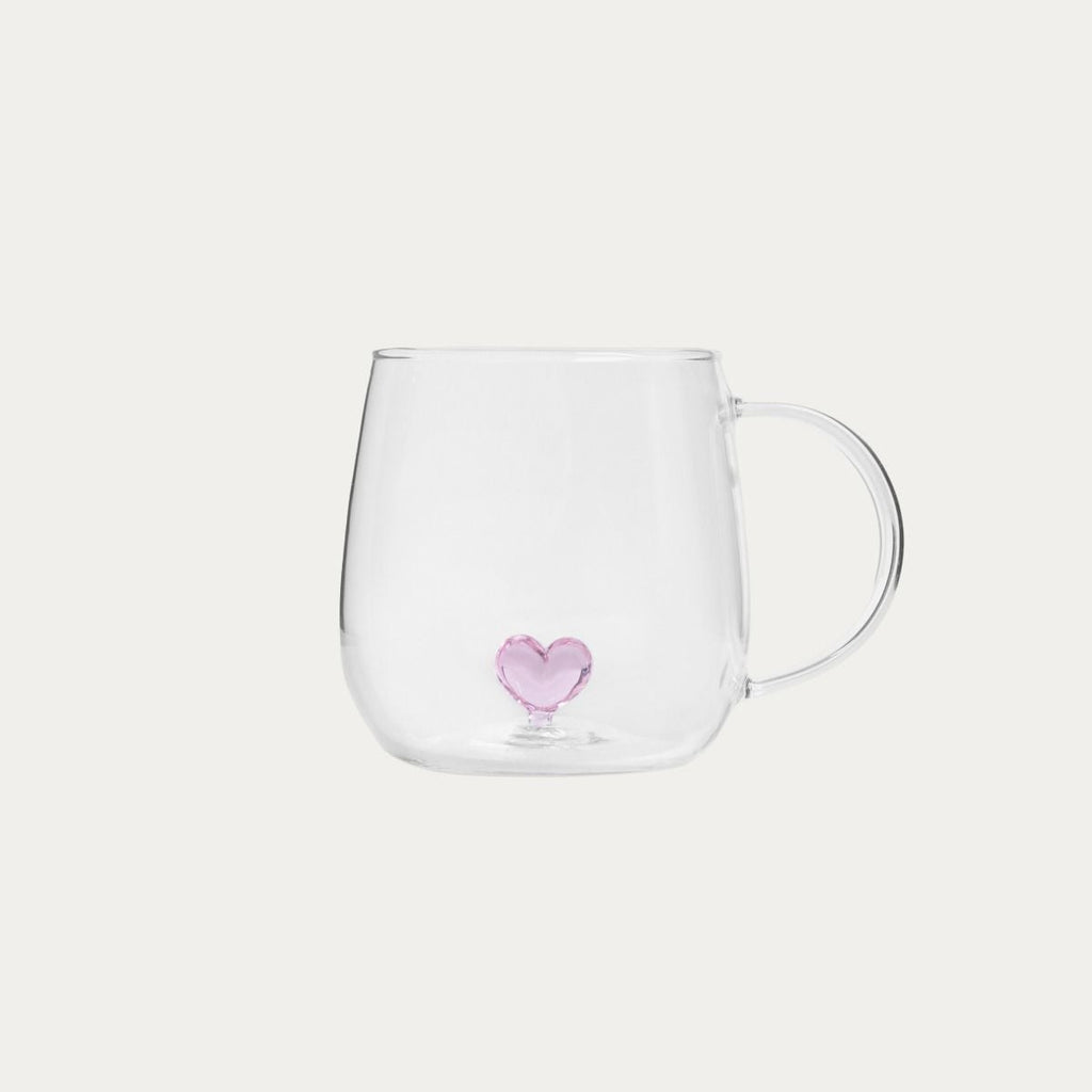 Szklanka CORAZON z sercem w środku i uchem 0,4 l