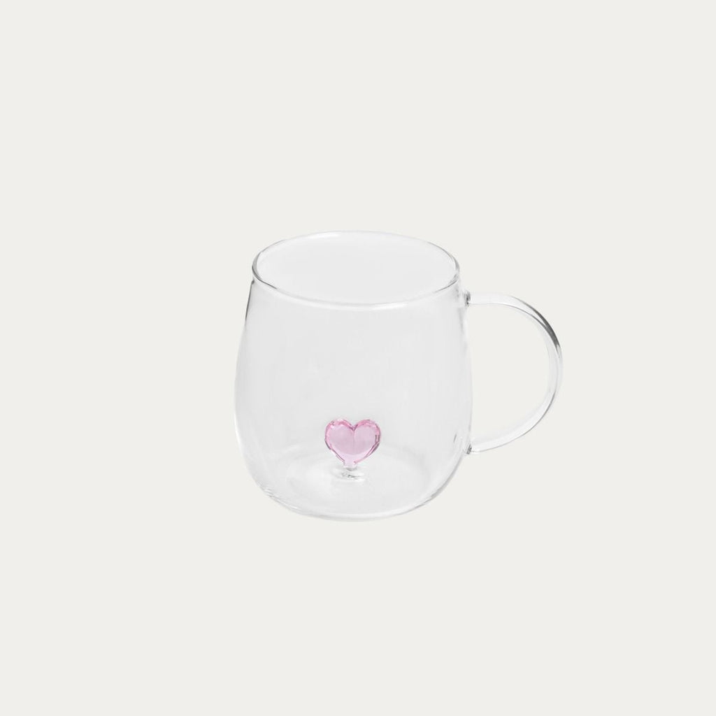 Szklanka CORAZON z sercem w środku i uchem 0,4 l