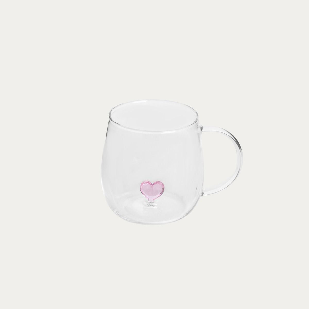Szklanka CORAZON z sercem w środku i uchem 0,4 l