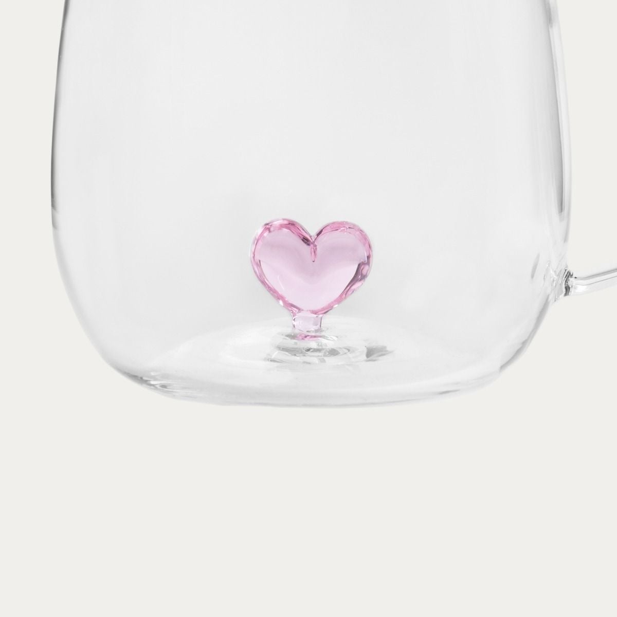 Szklanka CORAZON z sercem w środku i uchem 0,4 l