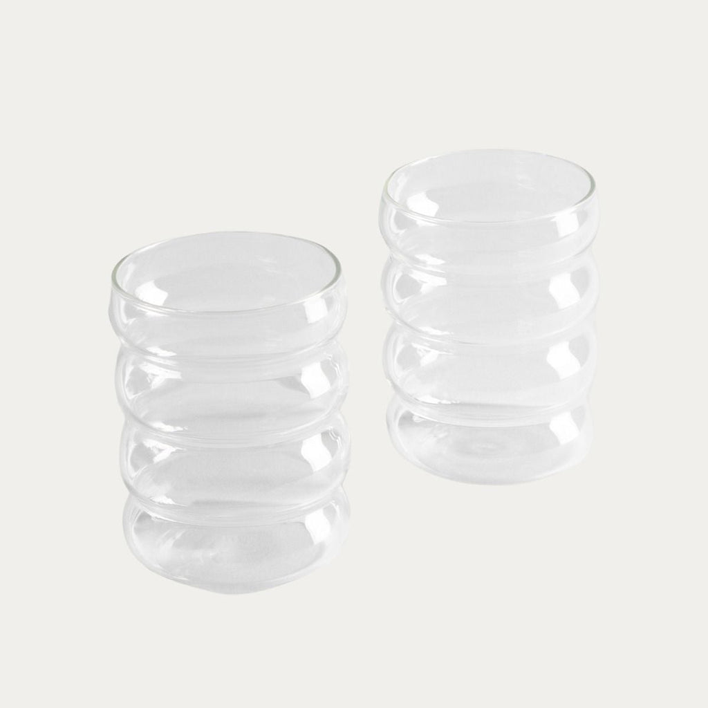 Zestaw szklanek BUBBLY transparentnych, 2 szt. 0,36 l