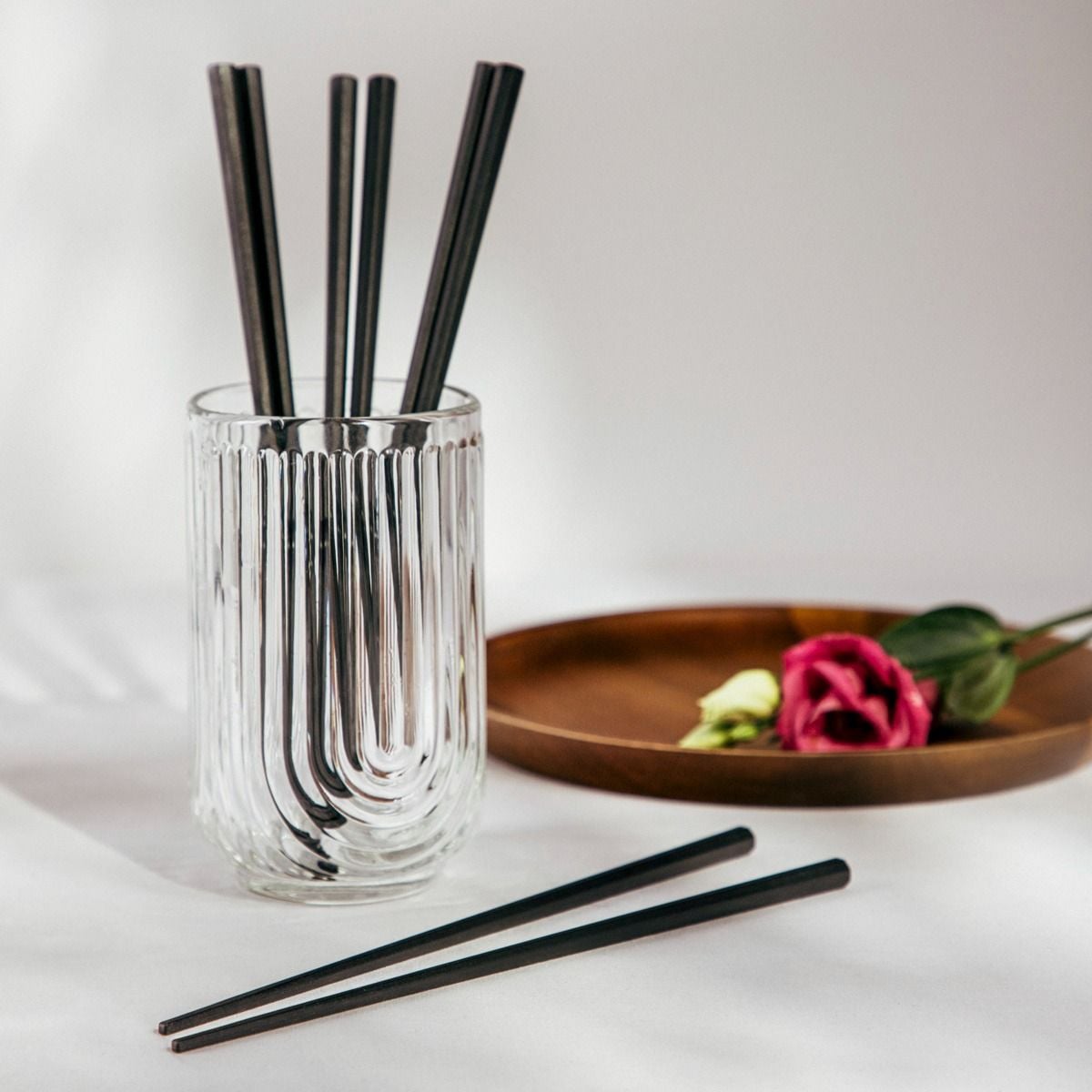Zestaw SUSHI czarnych pałeczek do sushi 4 szt.
