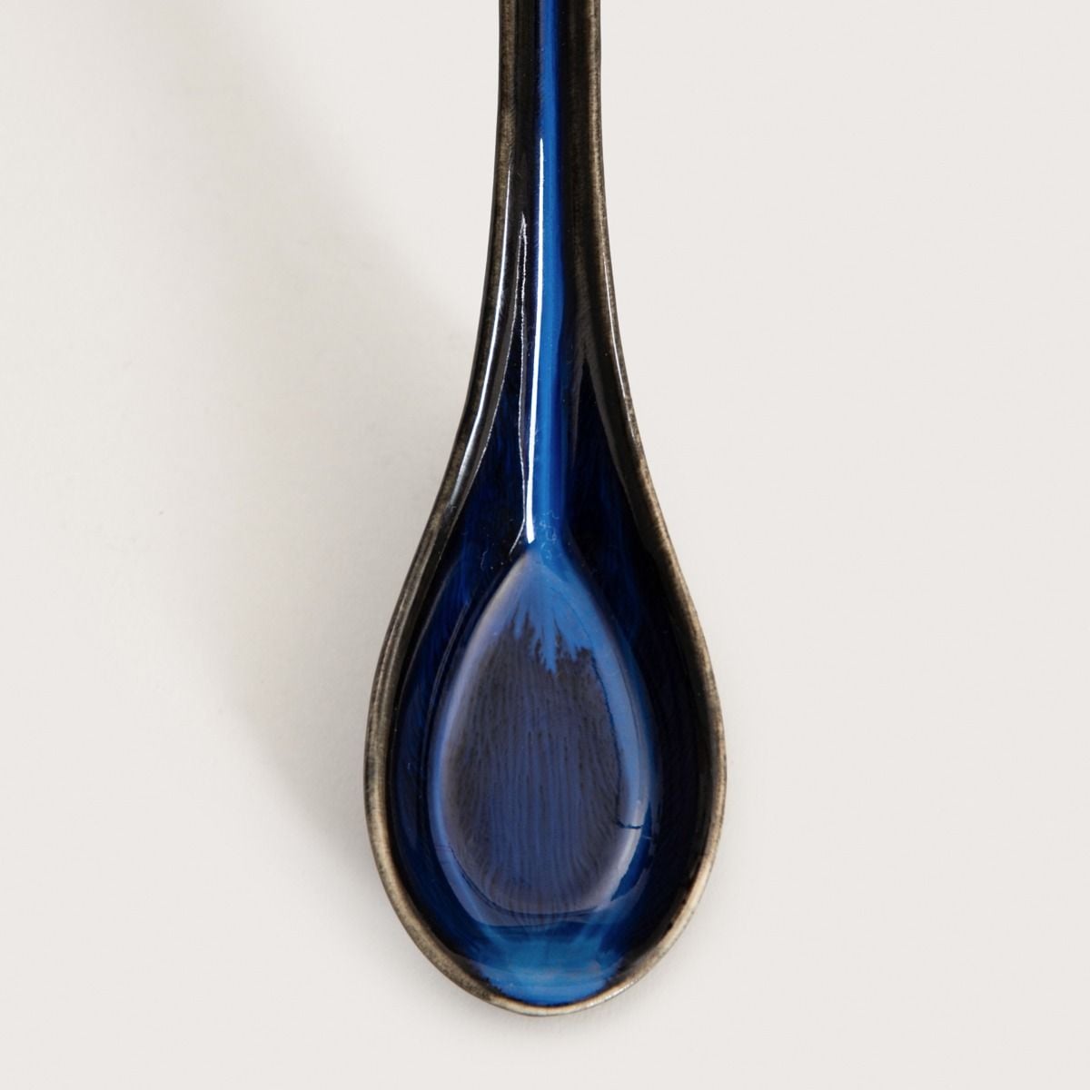Łyżka OKINAWA granatowa ceramiczna do ramenu 16,5 cm