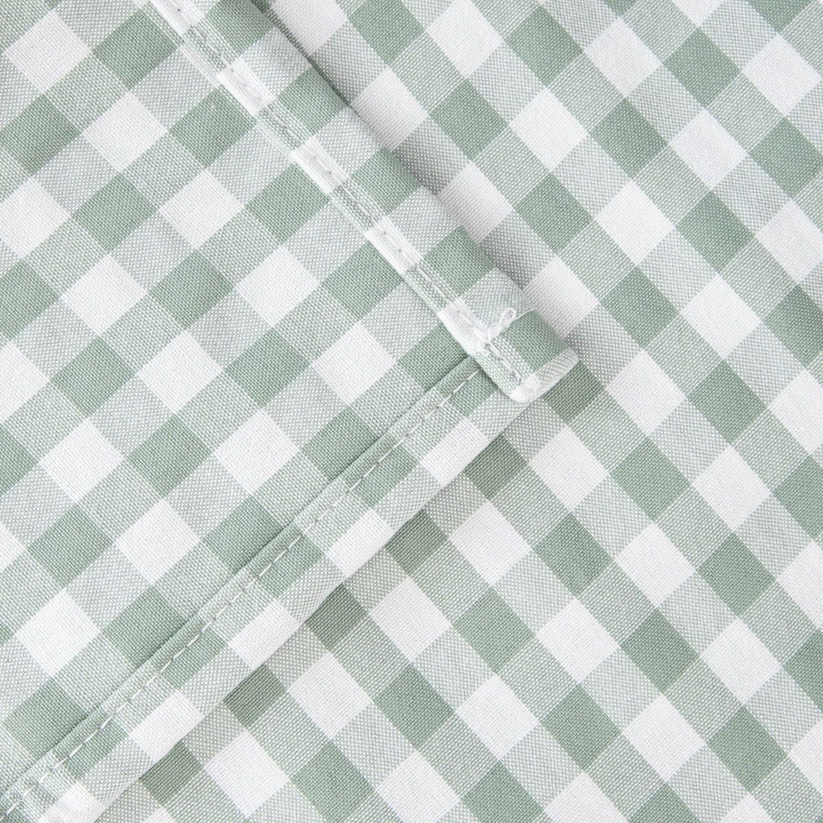 Obrus ALAMBRA pistacjowy w kratkę 130x180cm