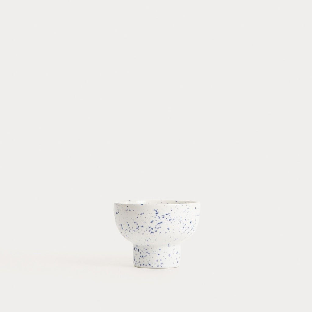 Naczynie do serwowania AFFI na nóżce w granatowe plamki 10x7,5 cm