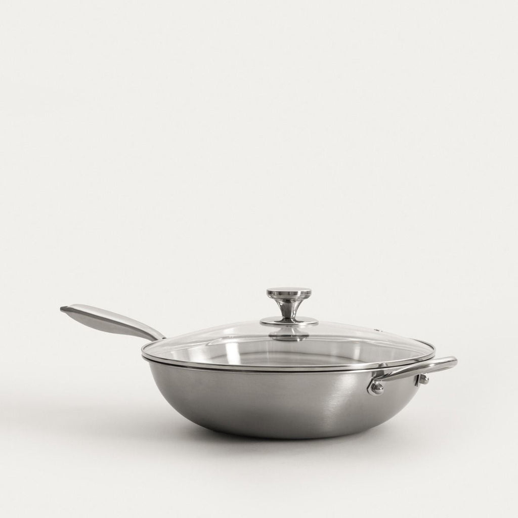 Wok ARDEN ze stali nierdzewnej 34 cm